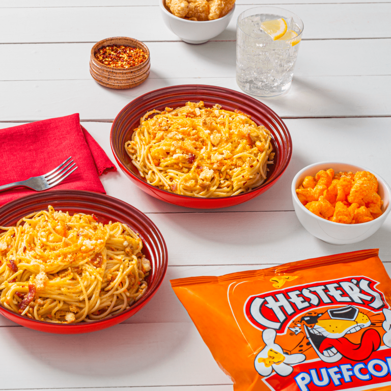 BAKEN-ETS® and CHESTER'S® Spaghetti Carbonara